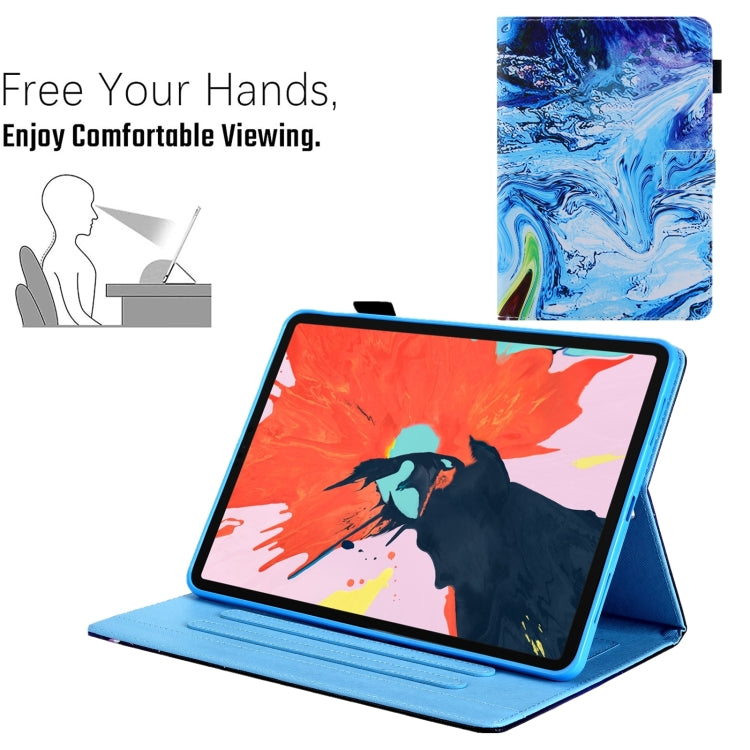 For iPad Pro 11 2024 Colored Drawing Leather Smart Tablet Case(Blue Time) - iPad Pro 11 2024 Cases by PMC TechLife | Online Shopping South Africa | PMC TechLife | Buy Now Pay Later Mobicred