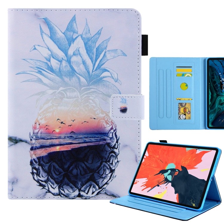For iPad Pro 11 2024 Colored Drawing Leather Smart Tablet Case(Ocean Pineapple) - iPad Pro 11 2024 Cases by PMC TechLife | Online Shopping South Africa | PMC TechLife | Buy Now Pay Later Mobicred