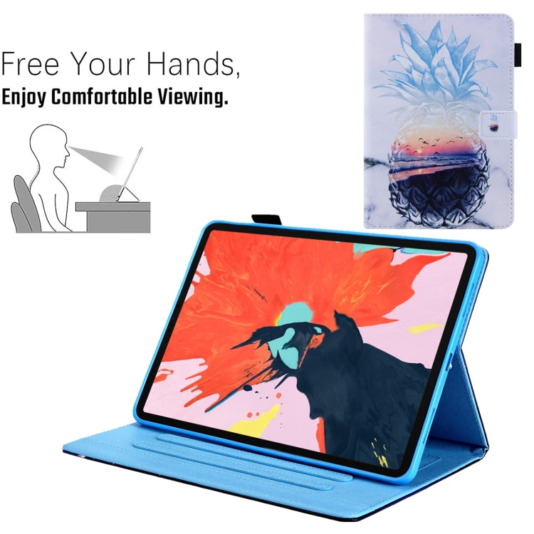 For iPad Pro 11 2024 Colored Drawing Leather Smart Tablet Case(Ocean Pineapple) - iPad Pro 11 2024 Cases by PMC TechLife | Online Shopping South Africa | PMC TechLife | Buy Now Pay Later Mobicred