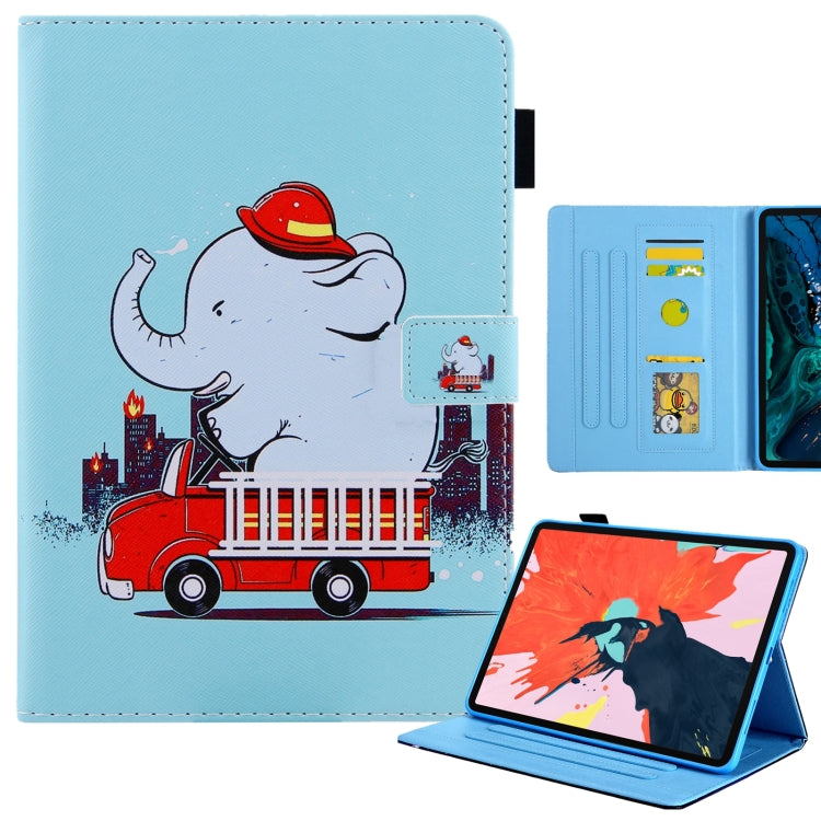 For iPad Pro 11 2024 Colored Drawing Leather Smart Tablet Case(Fire Elephant) - iPad Pro 11 2024 Cases by PMC TechLife | Online Shopping South Africa | PMC TechLife | Buy Now Pay Later Mobicred