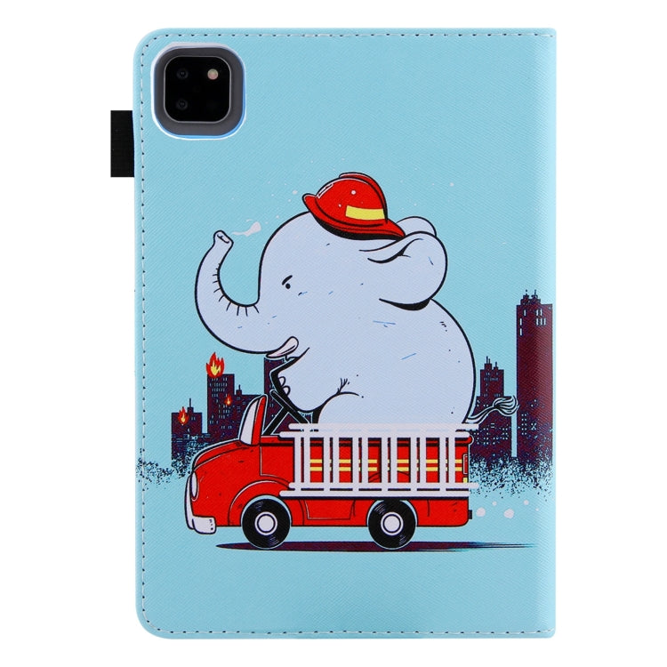For iPad Pro 11 2024 Colored Drawing Leather Smart Tablet Case(Fire Elephant) - iPad Pro 11 2024 Cases by PMC TechLife | Online Shopping South Africa | PMC TechLife | Buy Now Pay Later Mobicred