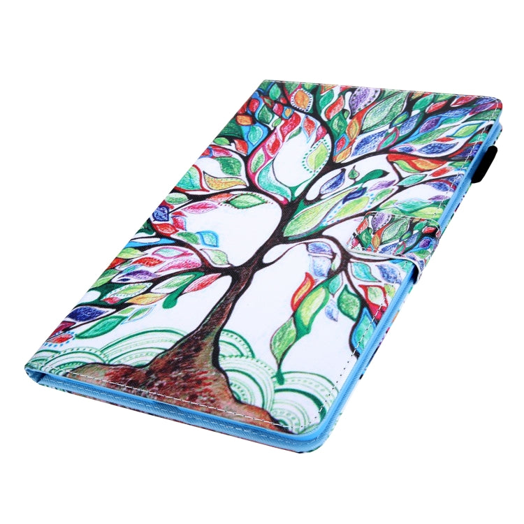 For iPad Pro 11 2024 Colored Drawing Leather Smart Tablet Case(Life Tree) - iPad Pro 11 2024 Cases by PMC TechLife | Online Shopping South Africa | PMC TechLife | Buy Now Pay Later Mobicred