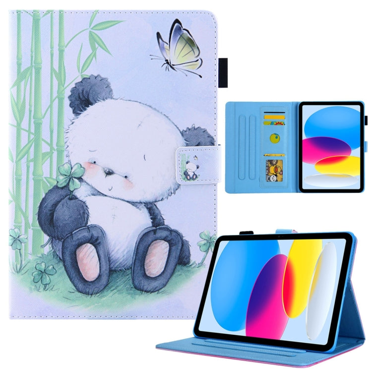 For iPad Pro 11 2024 Colored Drawing Leather Smart Tablet Case(Panda) - iPad Pro 11 2024 Cases by PMC TechLife | Online Shopping South Africa | PMC TechLife | Buy Now Pay Later Mobicred