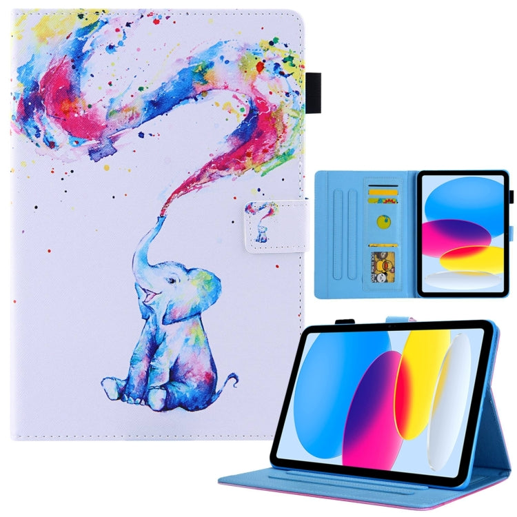 For iPad Pro 11 2024 Colored Drawing Leather Smart Tablet Case(Colorful Elephant) - iPad Pro 11 2024 Cases by PMC TechLife | Online Shopping South Africa | PMC TechLife | Buy Now Pay Later Mobicred