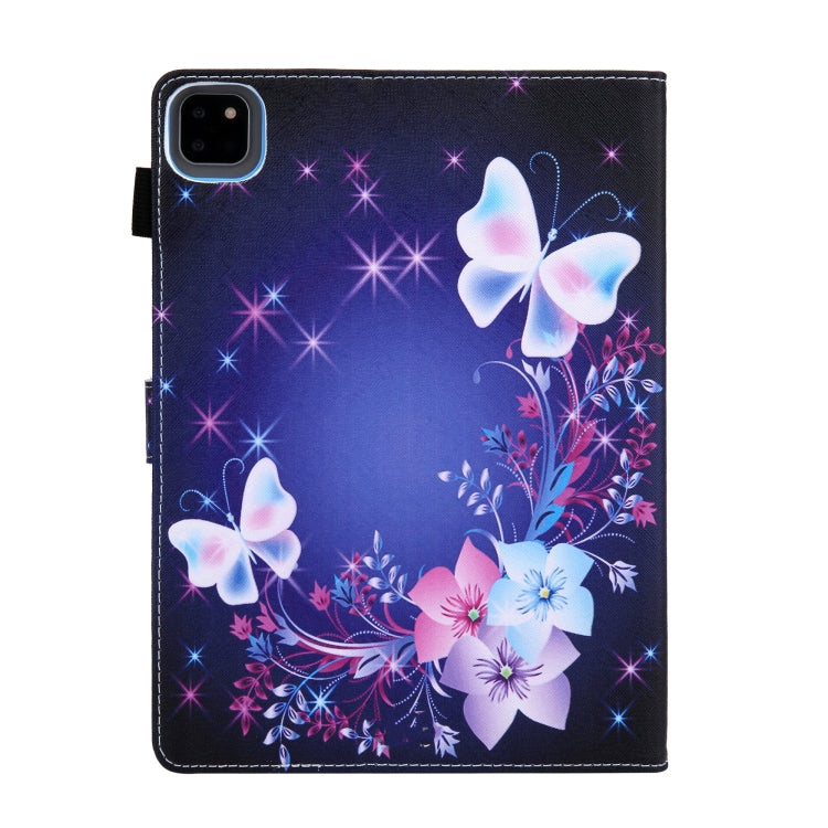 For iPad Pro 11 2024 Colored Drawing Leather Smart Tablet Case(Dual Colorful Butterflies) - iPad Pro 11 2024 Cases by PMC TechLife | Online Shopping South Africa | PMC TechLife | Buy Now Pay Later Mobicred