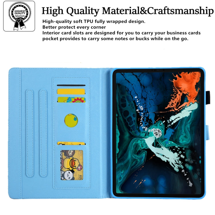 For iPad Pro 11 2024 Colored Drawing Leather Smart Tablet Case(Dual Colorful Butterflies) - iPad Pro 11 2024 Cases by PMC TechLife | Online Shopping South Africa | PMC TechLife | Buy Now Pay Later Mobicred