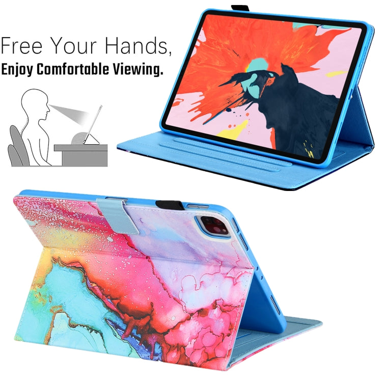 For iPad Pro 11 2024 Colored Drawing Leather Smart Tablet Case(Colorful) - iPad Pro 11 2024 Cases by PMC TechLife | Online Shopping South Africa | PMC TechLife | Buy Now Pay Later Mobicred