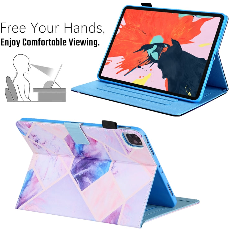 For iPad Pro 11 2024 Colored Drawing Leather Smart Tablet Case(Colorful Grid) - iPad Pro 11 2024 Cases by PMC TechLife | Online Shopping South Africa | PMC TechLife | Buy Now Pay Later Mobicred