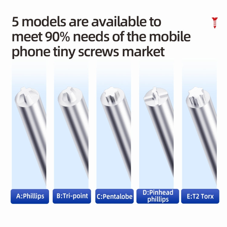 QianLi iWhale Special S2 Steel Magnetic Torque 3D Screwdriver, Model:E T2 Torx 0.35 - Screwdriver by QIANLI | Online Shopping South Africa | PMC TechLife | Buy Now Pay Later Mobicred
