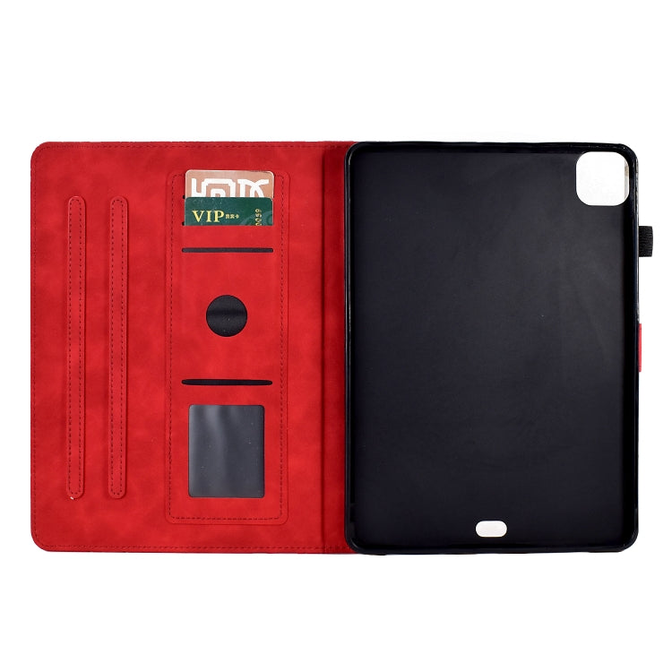 For iPad Pro 11 2024 Fortune Tree Embossed Leather Smart Tablet Case(Red) - iPad Pro 11 2024 Cases by PMC Jewellery | Online Shopping South Africa | PMC Jewellery | Buy Now Pay Later Mobicred