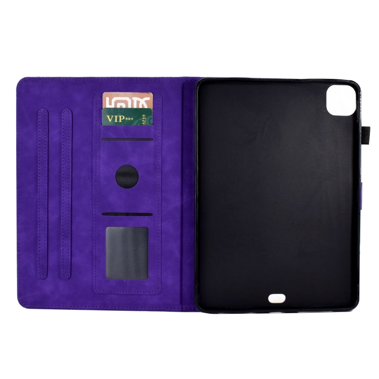 For iPad Pro 11 2024 Fortune Tree Embossed Leather Smart Tablet Case(Purple) - iPad Pro 11 2024 Cases by PMC Jewellery | Online Shopping South Africa | PMC Jewellery | Buy Now Pay Later Mobicred