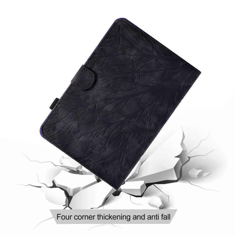 For iPad Pro 11 2024 Fortune Tree Embossed Leather Smart Tablet Case(Black) - iPad Pro 11 2024 Cases by PMC Jewellery | Online Shopping South Africa | PMC Jewellery | Buy Now Pay Later Mobicred