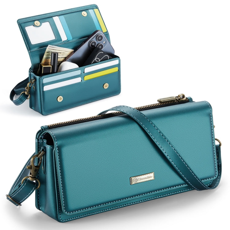 CaseMe ME30 Max Multifunctional Large-Capacity Shoulder Crossbody Phone Bag(Blue Green) -  by CaseMe | Online Shopping South Africa | PMC Jewellery | Buy Now Pay Later Mobicred