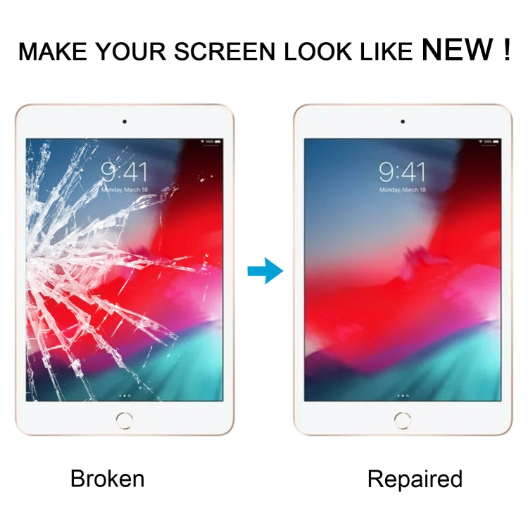 For iPad mini 5 Front Screen Outer Glass Lens with OCA Optically Clear Adhesive(Black) - iPad mini 5 (2019) by PMC TechLife | Online Shopping South Africa | PMC TechLife | Buy Now Pay Later Mobicred