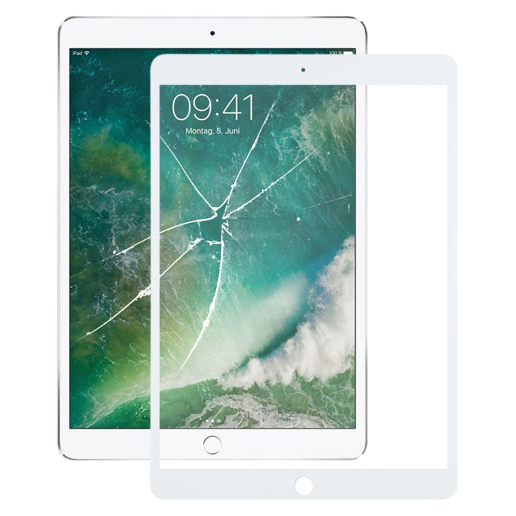 For iPad Pro 10.5 Front Screen Outer Glass Lens with OCA Optically Clear Adhesive(White) - 10.5 inch by PMC TechLife | Online Shopping South Africa | PMC TechLife | Buy Now Pay Later Mobicred