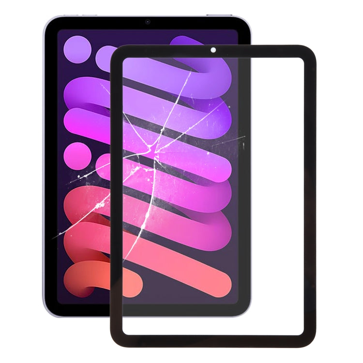 For iPad mini 6 Front Screen Outer Glass Lens with OCA Optically Clear Adhesive(Black) - iPad mini 6 (2021) by PMC TechLife | Online Shopping South Africa | PMC TechLife | Buy Now Pay Later Mobicred