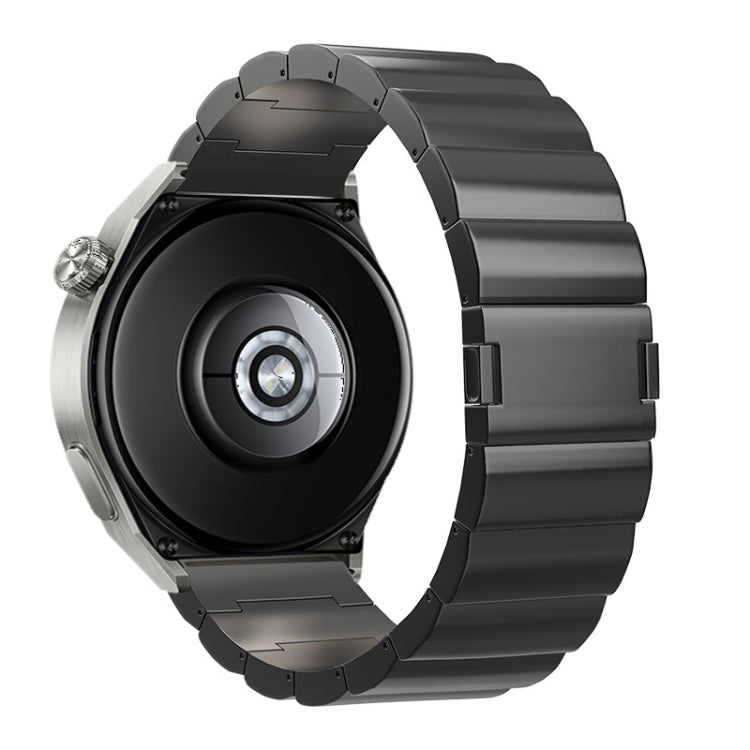 22mm One-Bead Magnetic Buckle Titanium Metal Watch Band(Black) - 22mm Bands by PMc TechLife | Online Shopping South Africa | PMc TechLife | Buy Now Pay Later Mobicred