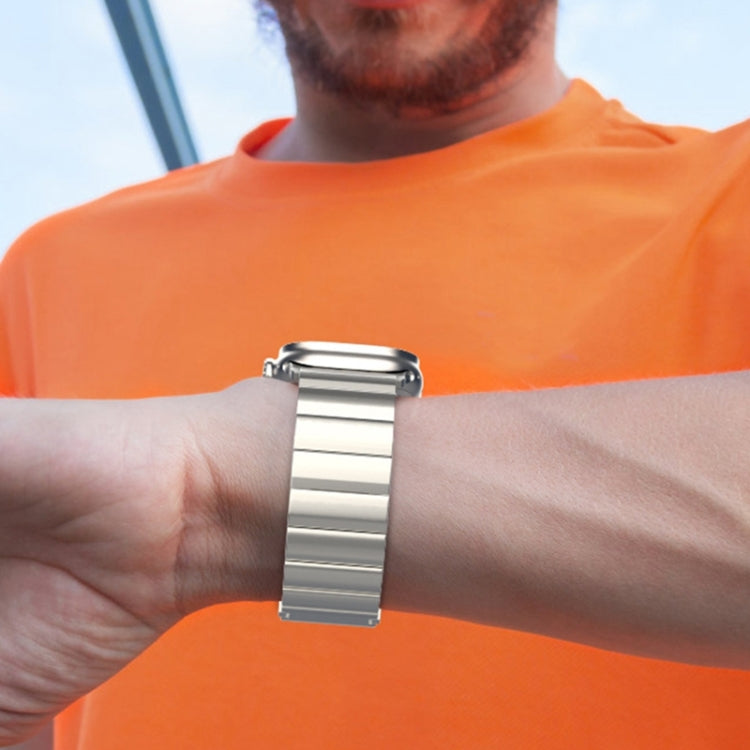 22mm One-Bead Magnetic Buckle Titanium Metal Watch Band(Silver) - free shipping - PMc TechLife - Order now!