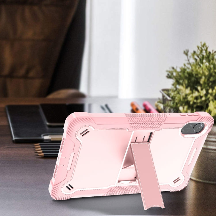 For Honor Pad X9 / X8 Pro Shockproof Silicone Hybrid PC Tablet Case with Holder(Rose Gold) - Honor by PMC TechLife | Online Shopping South Africa | PMC TechLife | Buy Now Pay Later Mobicred