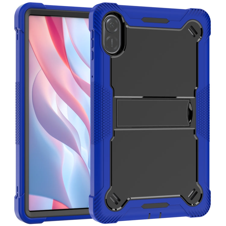 For Honor Pad X9 / X8 Pro Shockproof Silicone Hybrid PC Tablet Case with Holder(Black + Dark Blue) - Honor by PMC TechLife | Online Shopping South Africa | PMC TechLife | Buy Now Pay Later Mobicred