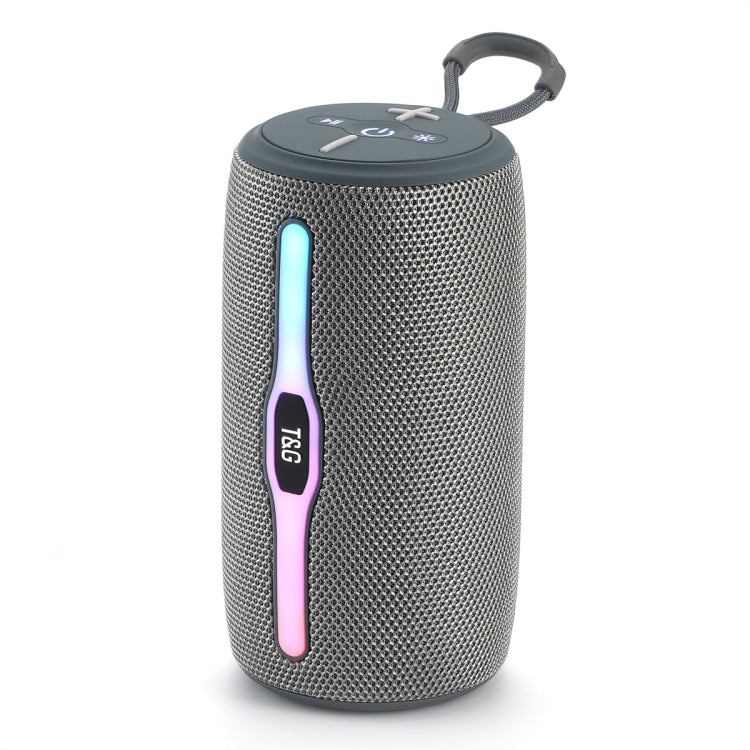 T&G TG675 Music Pulse Wireless Bluetooth Speaker with LED Light(Grey) - Desktop Speaker by T&G | Online Shopping South Africa | PMC Jewellery | Buy Now Pay Later Mobicred