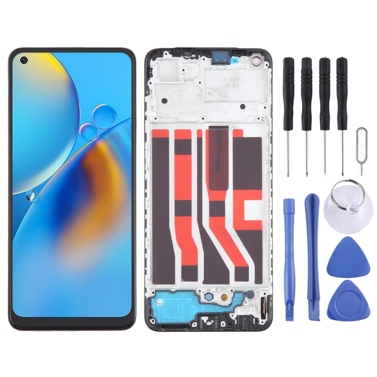 For OPPO F19 OLED LCD Screen Digitizer Full Assembly with Frame - LCD Screen by PMC TechLife | Online Shopping South Africa | PMC TechLife | Buy Now Pay Later Mobicred
