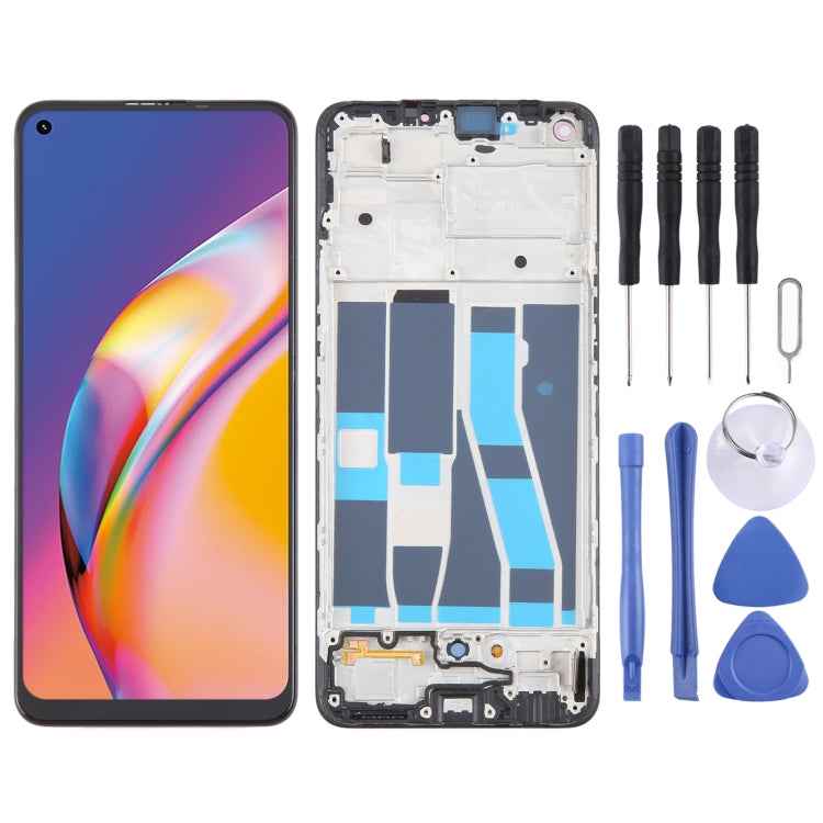For OPPO Reno5 F OLED LCD Screen Digitizer Full Assembly with Frame - LCD Screen by PMC TechLife | Online Shopping South Africa | PMC TechLife | Buy Now Pay Later Mobicred