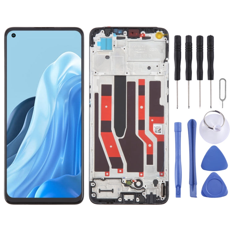 For OPPO Reno7 4G OLED LCD Screen Digitizer Full Assembly with Frame - LCD Screen by PMC TechLife | Online Shopping South Africa | PMC TechLife | Buy Now Pay Later Mobicred