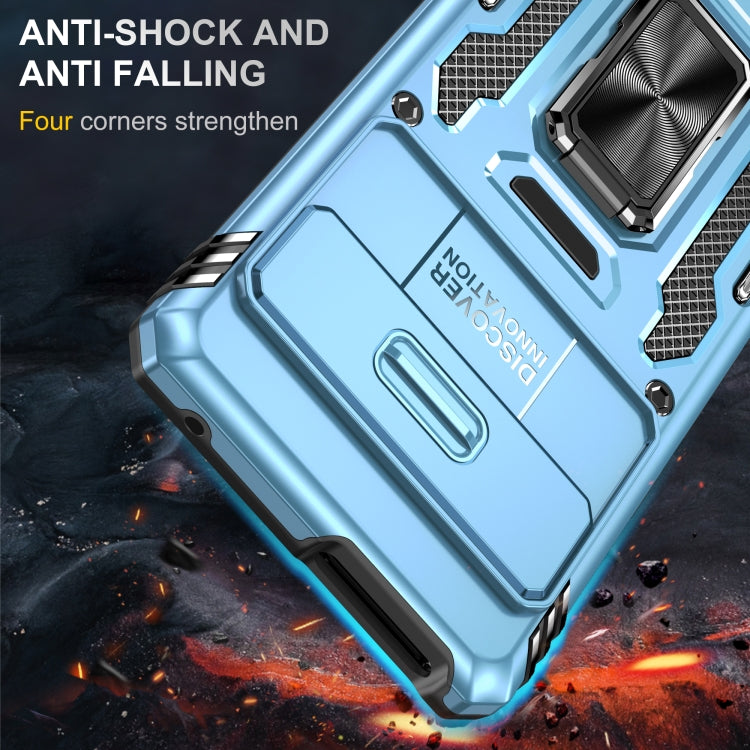 For Google Pixel 9/9 Pro Armor PC + TPU Camera Shield Phone Case(Light Blue) - Google Cases by PMC TechLife | Online Shopping South Africa | PMC TechLife | Buy Now Pay Later Mobicred