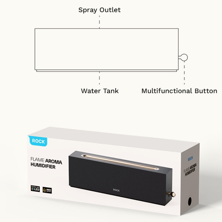 ROCK RAM0036 Large Mist Volume Flame Aromatherapy Humidifier - free shipping - PMC TechLife - Order now!