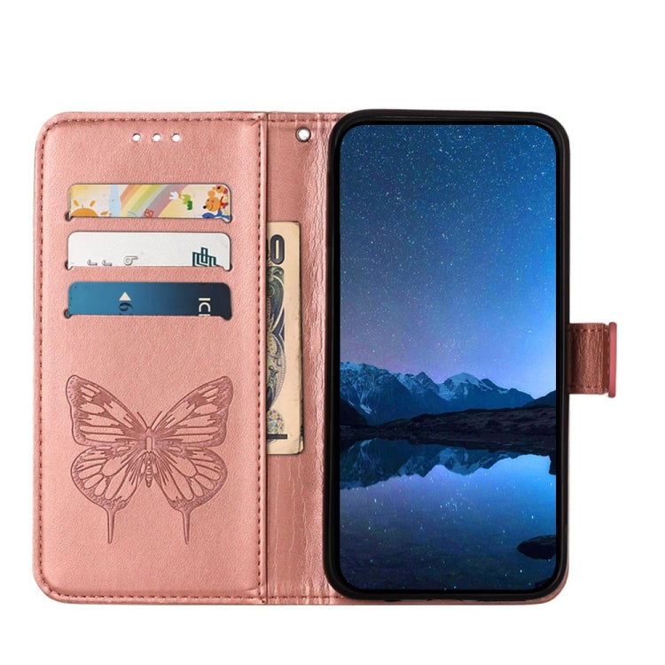 For Tecno Spark Go 2024 / Spark 20C Embossed Butterfly Leather Phone Case(Rose Gold) - Tecno Cases by PMC Jewellery | Online Shopping South Africa | PMC Jewellery | Buy Now Pay Later Mobicred