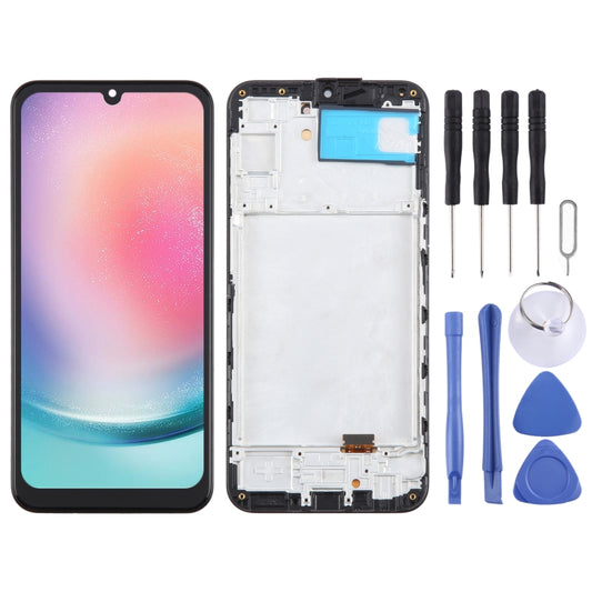 For Samsung Galaxy A24 SM-A245F 6.36inch OLED LCD Screen for Digitizer Full Assembly with Frame - LCD Screen by PMC Jewellery | Online Shopping South Africa | PMC Jewellery | Buy Now Pay Later Mobicred