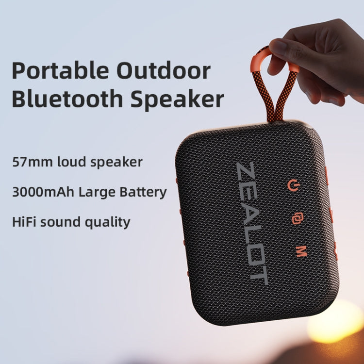 Zealot S75 Portable Outdoor IPX6 Waterproof Bluetooth Speaker(Blue) - Waterproof Speaker by ZEALOT | Online Shopping South Africa | PMC Jewellery | Buy Now Pay Later Mobicred