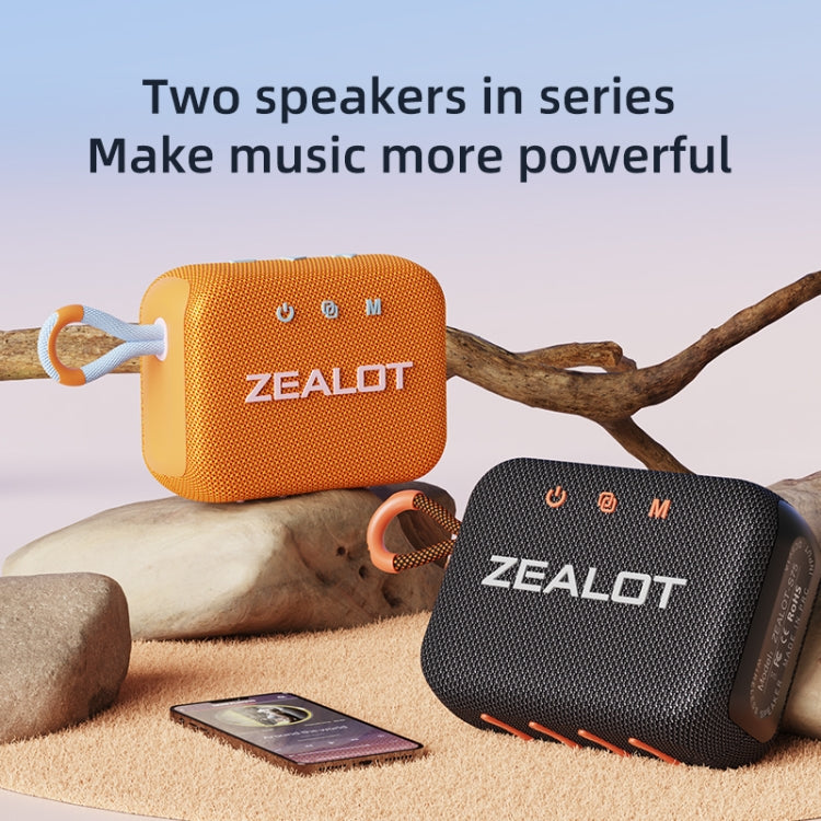Zealot S75 Portable Outdoor IPX6 Waterproof Bluetooth Speaker(Grey) - free shipping - PMC Jewellery - Order now!