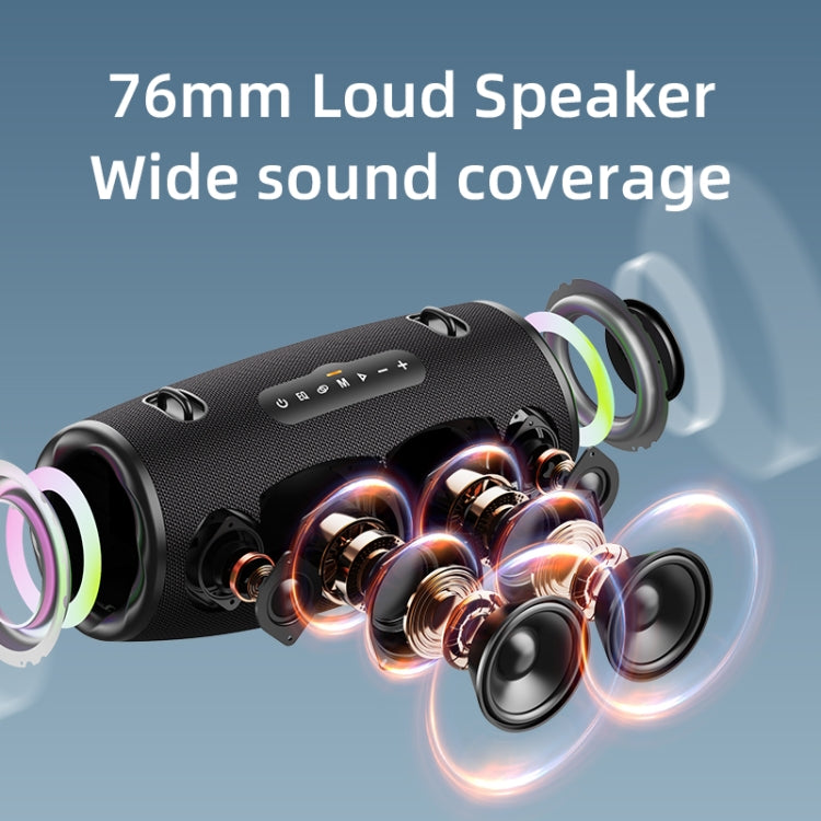 Zealot S87 80W Portable Outdoor Bluetooth Speaker with RGB Light(Grey) - free shipping - PMC Jewellery - Order now!