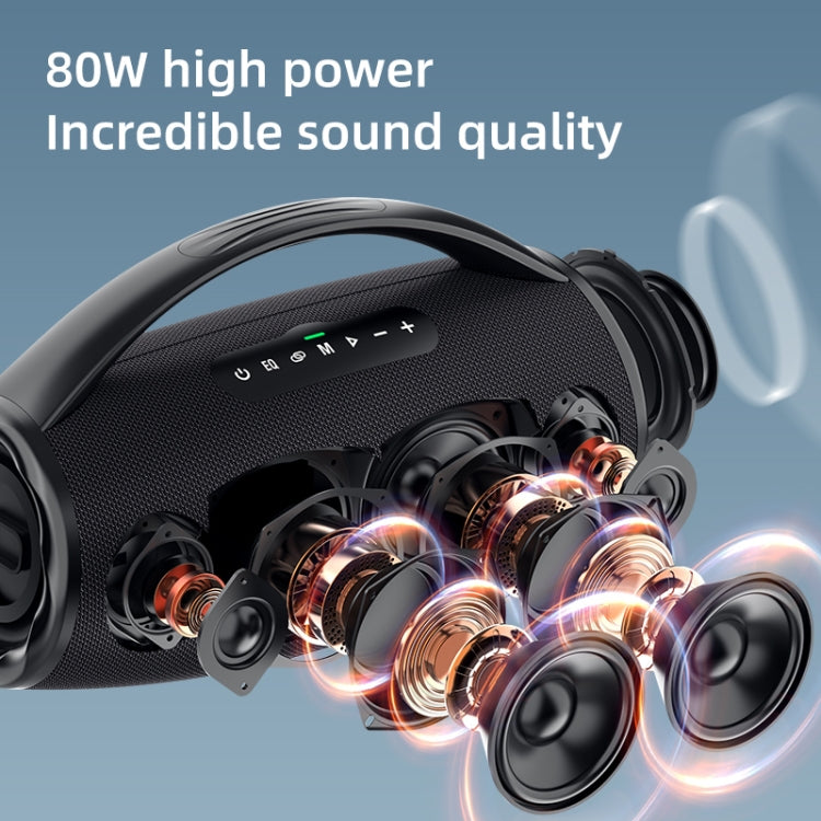 Zealot S97 80W Outdoor Portable RGB Light Bluetooth Speaker(Grey) - free shipping - PMC Jewellery - Order now!