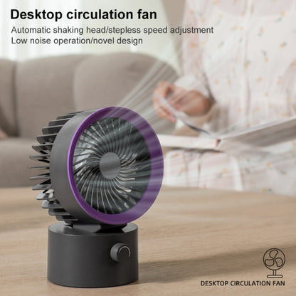 TGVIS LLD-F87 Desktop Circulating Fan Oscillating Version(White) - Electric Fans by TGVIS | Online Shopping South Africa | PMC Jewellery | Buy Now Pay Later Mobicred