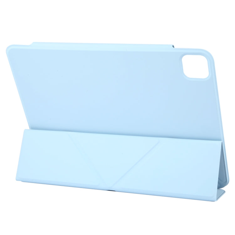 For iPad Pro 11 2024 Y-Shape Double-sided Clip Magnetic Smart Tablet Case(Blue) - iPad Pro 11 2024 Cases by PMC Jewellery | Online Shopping South Africa | PMC Jewellery | Buy Now Pay Later Mobicred