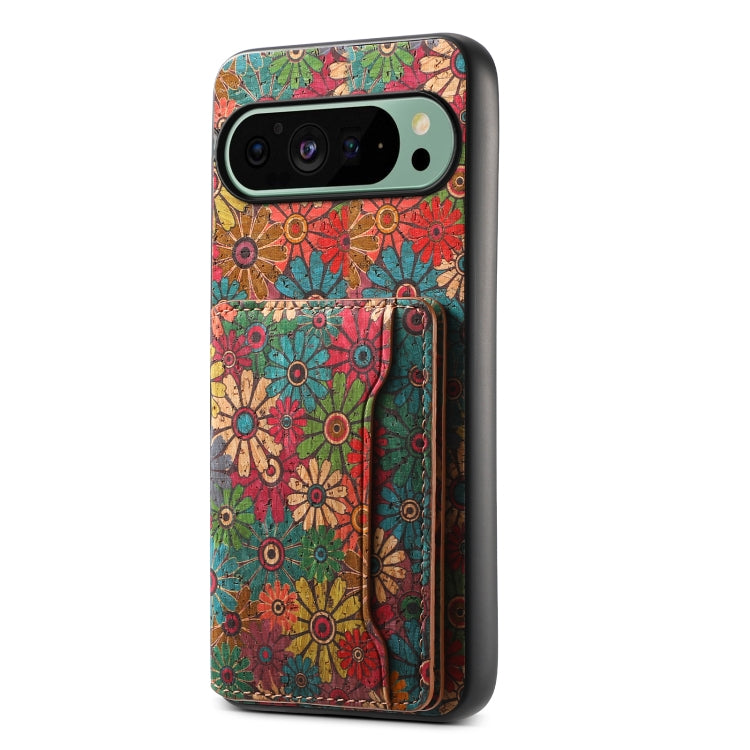 For Google Pixel 9 Card Slot Holder Phone Case(Spring Green) - Google Cases by PMC TechLife | Online Shopping South Africa | PMC TechLife | Buy Now Pay Later Mobicred