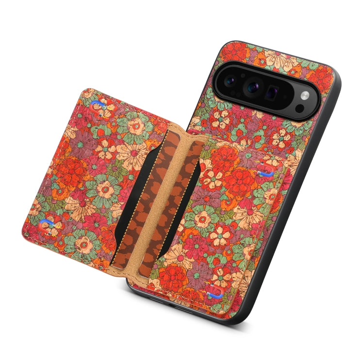 For Google Pixel 9 Pro Card Slot Holder Phone Case(Summer Red) - Google Cases by PMC TechLife | Online Shopping South Africa | PMC TechLife | Buy Now Pay Later Mobicred