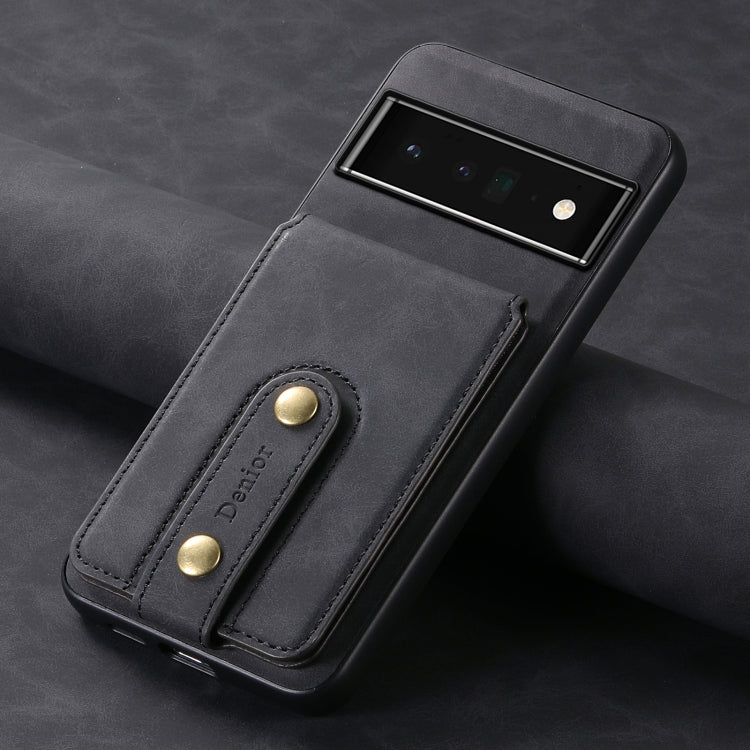 For Google Pixel 6 Pro Denior D14 NK Retro Pattern MagSafe Magnetic Card Holder Leather Phone Case(Black) - free shipping - PMC TechLife - Order now!