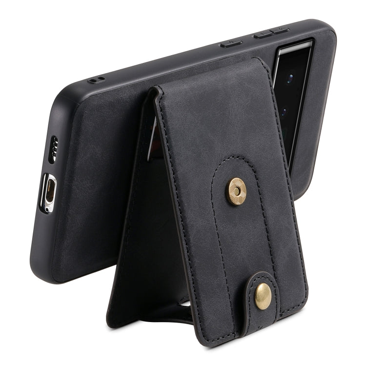For Google Pixel 6 Pro Denior D14 NK Retro Pattern MagSafe Magnetic Card Holder Leather Phone Case(Black) - free shipping - PMC TechLife - Order now!
