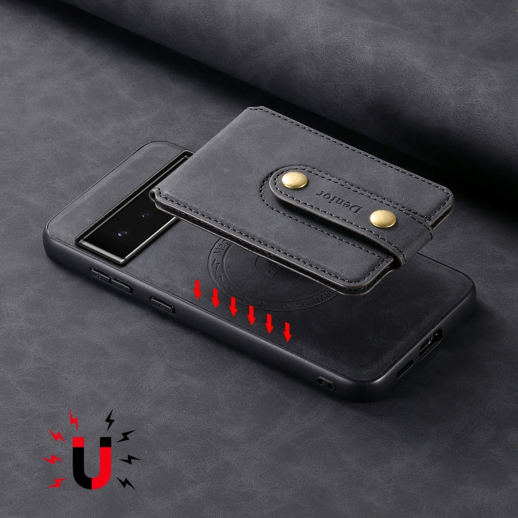 For Google Pixel 6 Pro Denior D14 NK Retro Pattern MagSafe Magnetic Card Holder Leather Phone Case(Black) - free shipping - PMC TechLife - Order now!