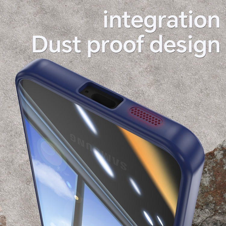 For Samsung Galaxy S25 5G Acrylic Hybrid TPU Armor Shockproof Phone Case(Blue) - free shipping - PMC Jewellery - Order now!