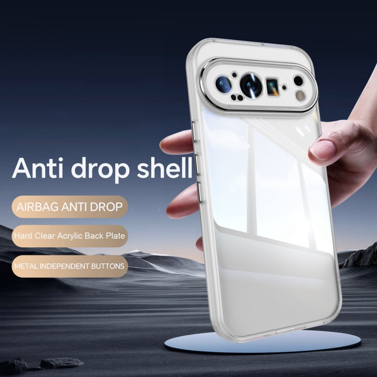 For Google Pixel 9 Pro XL Acrylic Hybrid TPU Armor Shockproof Phone Case(Transparent) - Google Cases by PMC TechLife | Online Shopping South Africa | PMC TechLife | Buy Now Pay Later Mobicred