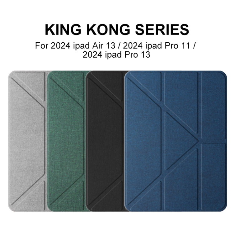 For iPad Pro 13 2024 Mutural Multi-fold Smart Leather Tablet Case(Blue) - free shipping - PMC TechLife - Order now!