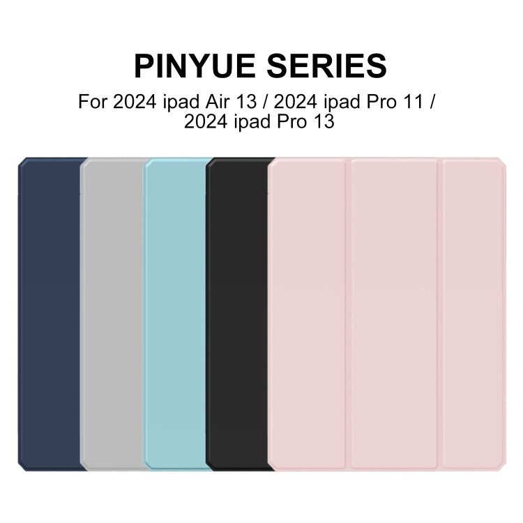 For iPad Air 13 2025 / 2024 Mutural Pinyue Series Smart Leather Tablet Case(Pink) - free shipping - PMC TechLife - Order now!