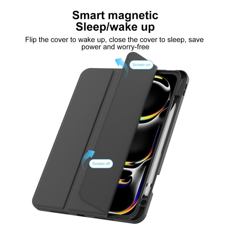 For iPad Air 11 2025 / 2024 Mutural Pinyue Series Smart Leather Tablet Case(Dark Blue) - iPad Air 11 2025 / 2024 Cases by Mutural | Online Shopping South Africa | PMC TechLife | Buy Now Pay Later Mobicred