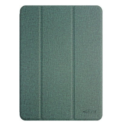 For iPad Air 11 2024 / Air 2022 10.9 Mutural YASHI Series Tablet Leather Smart Case(Green) - iPad Air 11 2024 Cases by Mutural | Online Shopping South Africa | PMC Jewellery | Buy Now Pay Later Mobicred