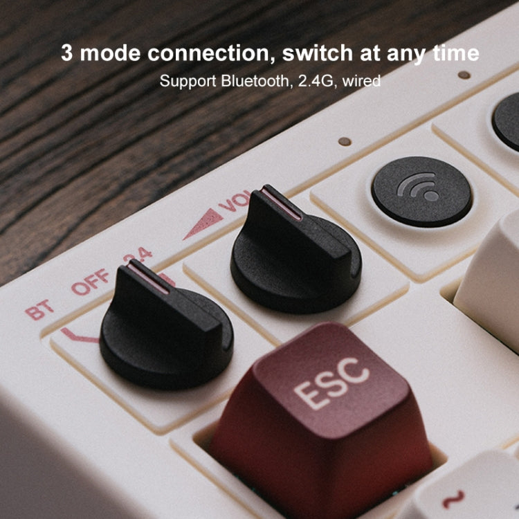 8Bitdo Retro Wireless Bluetooth Tri-Mode Mechanical Keyboard(Red) - free shipping - PMC Jewellery - Order now!